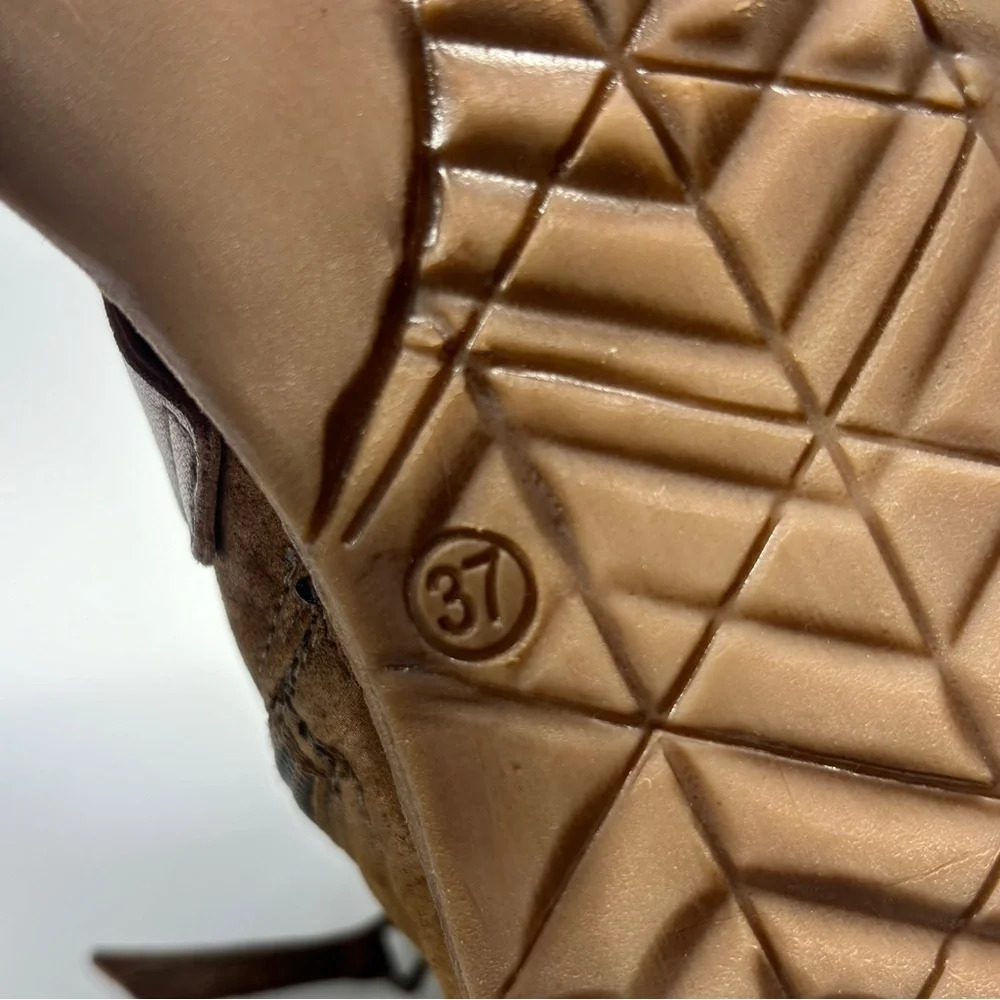 Miz Mooz Bronze Brown Leather Gladiator Sandals - Picture 11 of 13